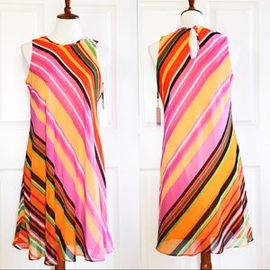 Calvin Klein chiffon swing dress